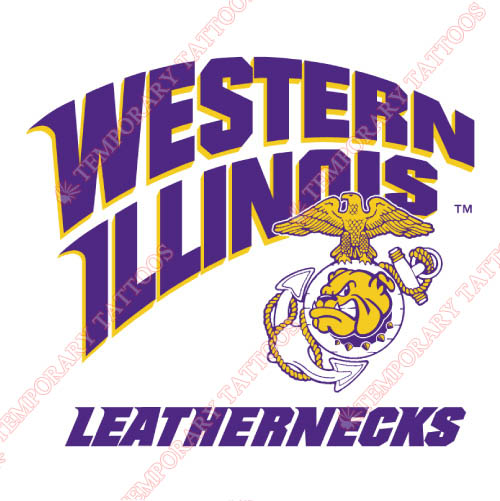 Western Illinois Leathernecks Customize Temporary Tattoos Stickers NO.6966